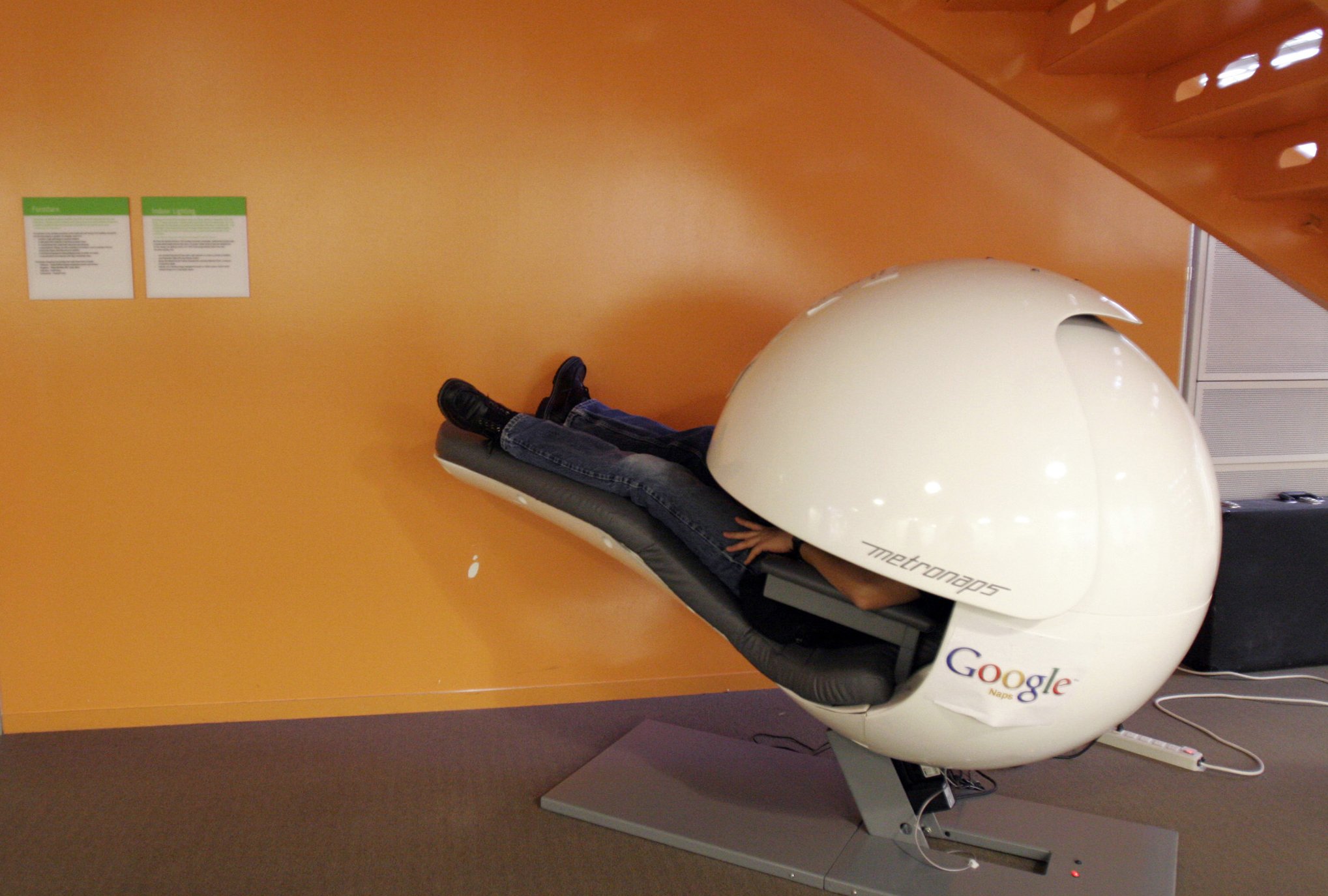 Sleep pods at Google-perks